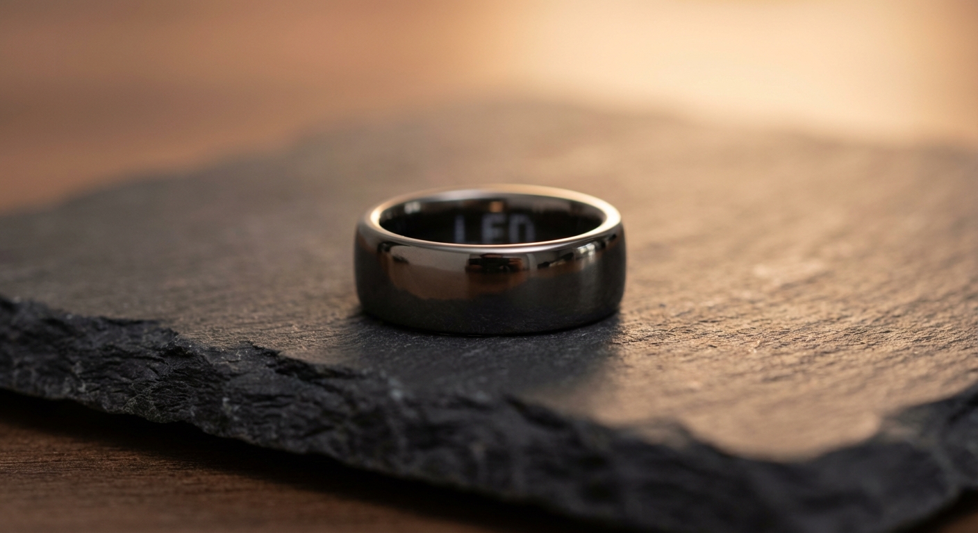Oura Ring 4 Titanium Smart Health Tracking Ring Design