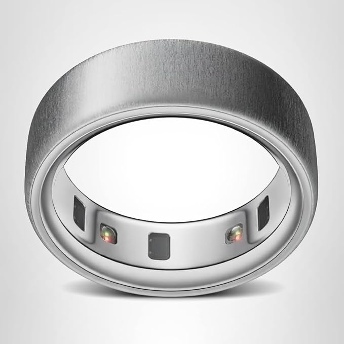 Oura Ring 4 Brushed Silver Smart Sleep Tracker